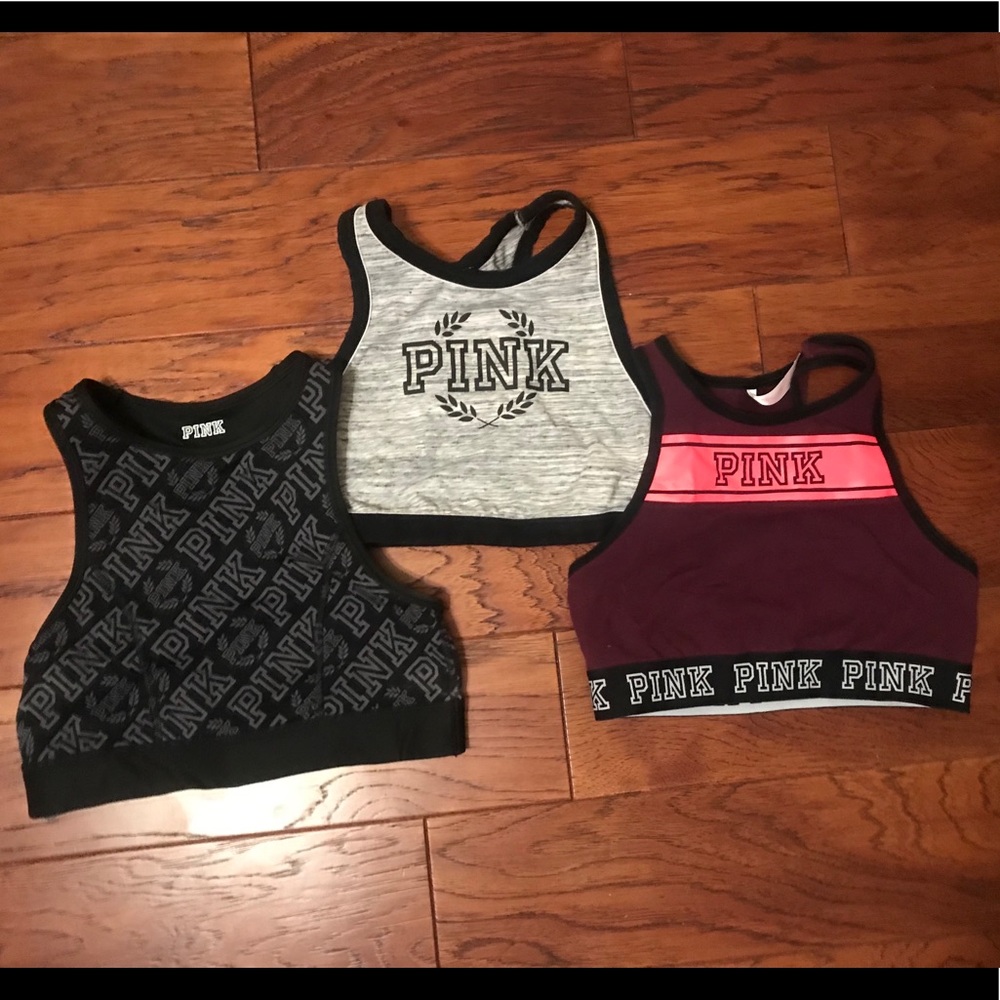 Vs PINK high neck sports bras